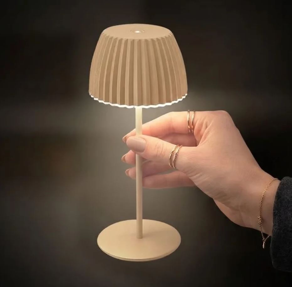 Gelmags Designer Table Lamp beige incl.. MagUp-Pad S Ø 7,0 cm "white"