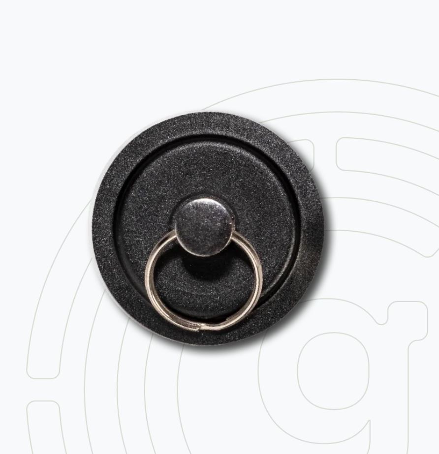 Gelmags SET Flexigel Pad & Magnetic Key Rings – Black/Silver