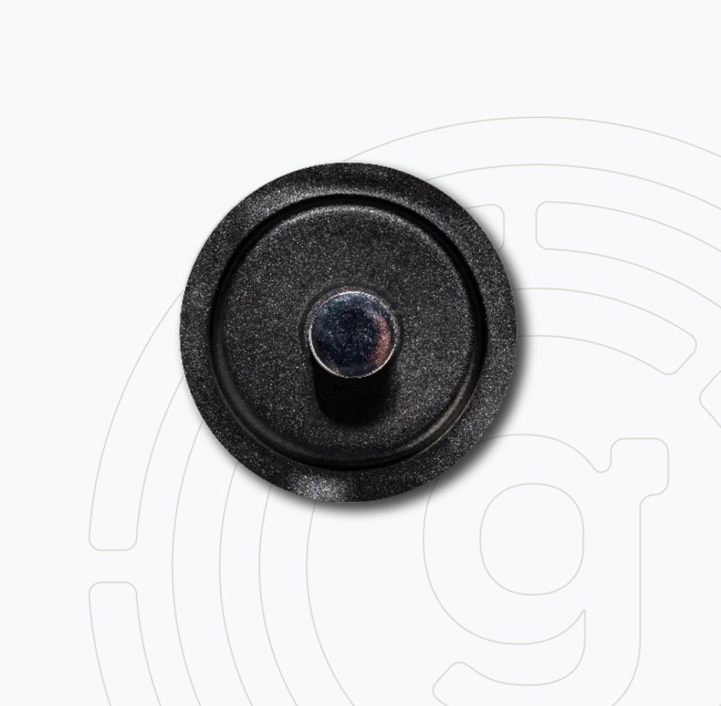 Magnetic Pins silver "EDEL" incl. Pads S black