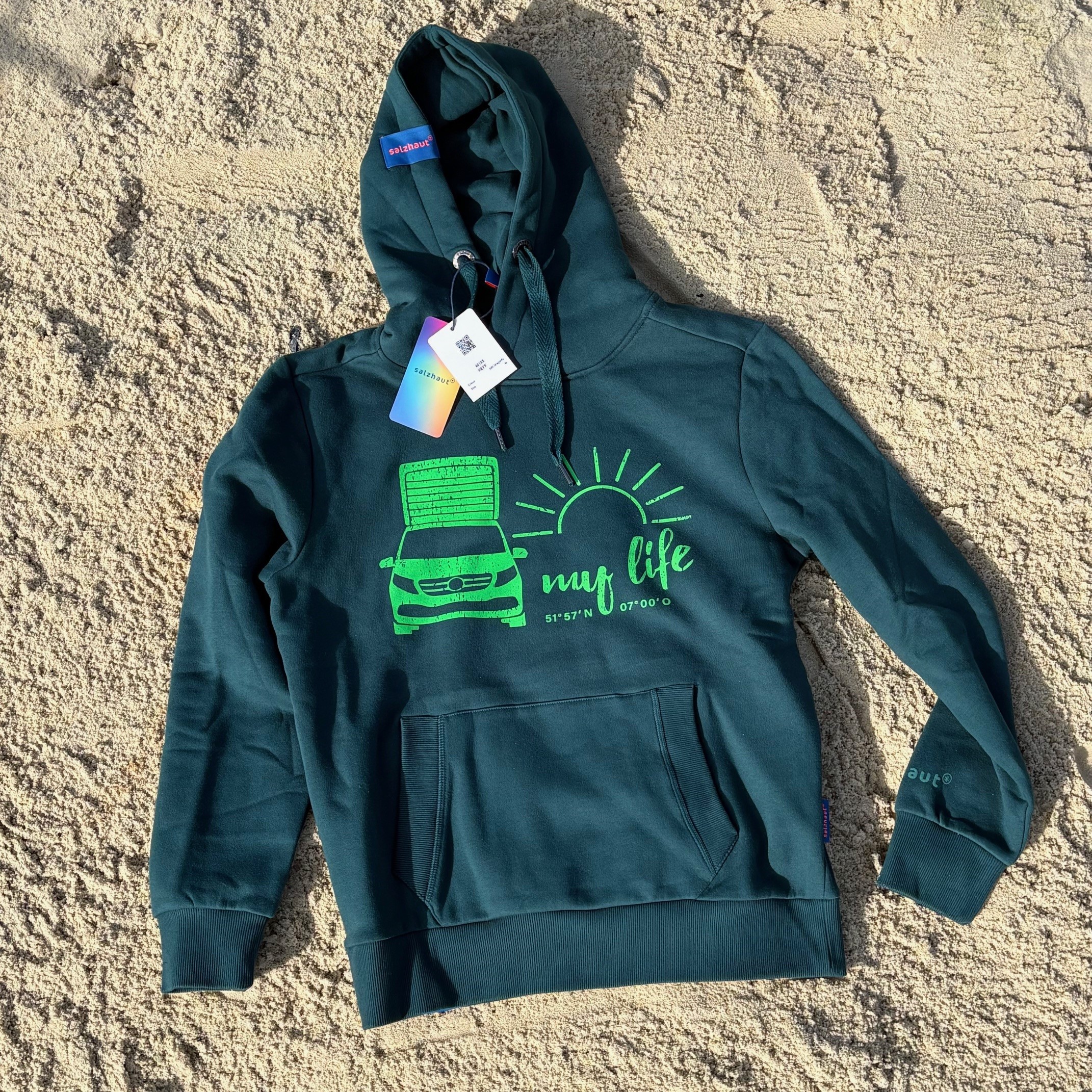 Salzhaut MP my life Edition Hoodie unisex dragonfly green