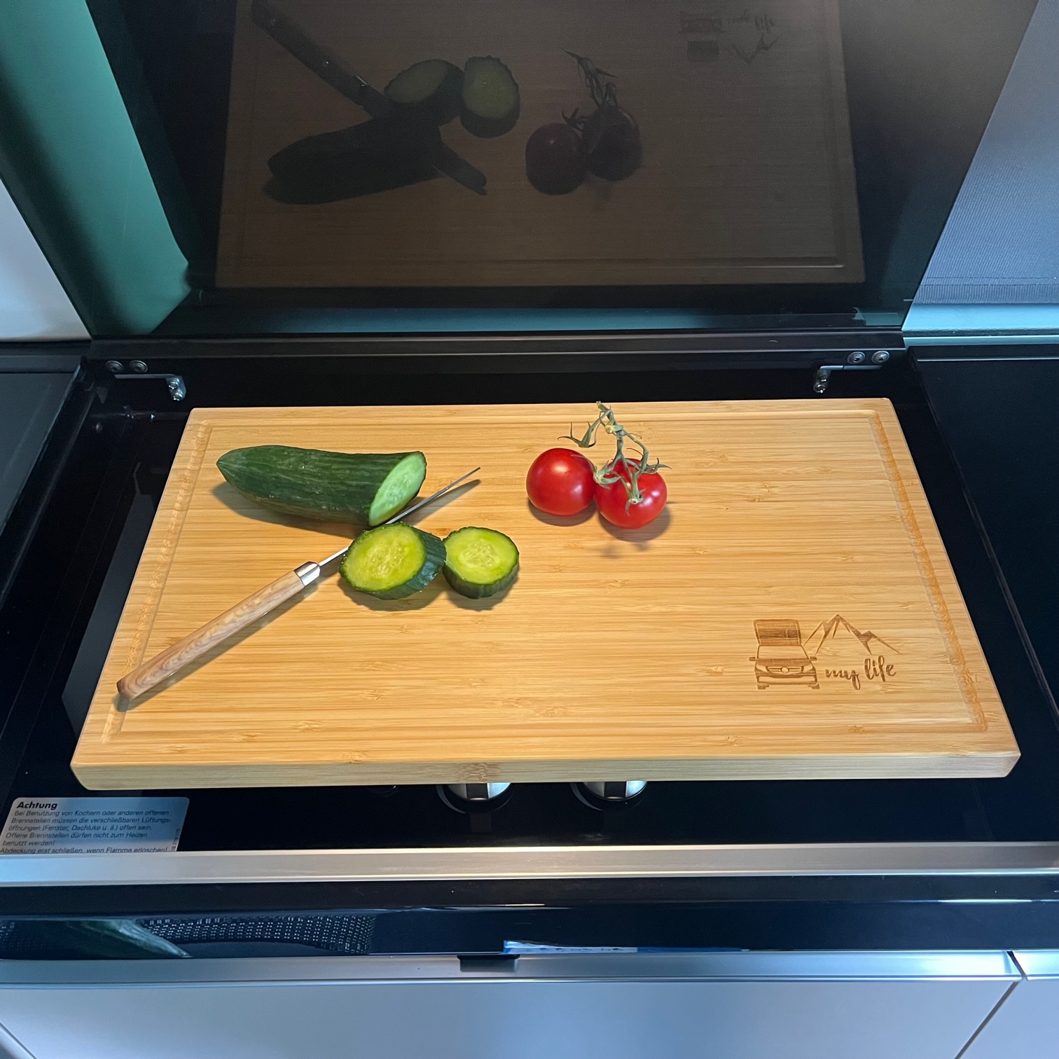MP CuttingBoard - Das Schneidebrett fürs Kochfeld - neue Version - MP CuttingBoard - Das Schneidebrett fürs Kochfeld - neue Version -