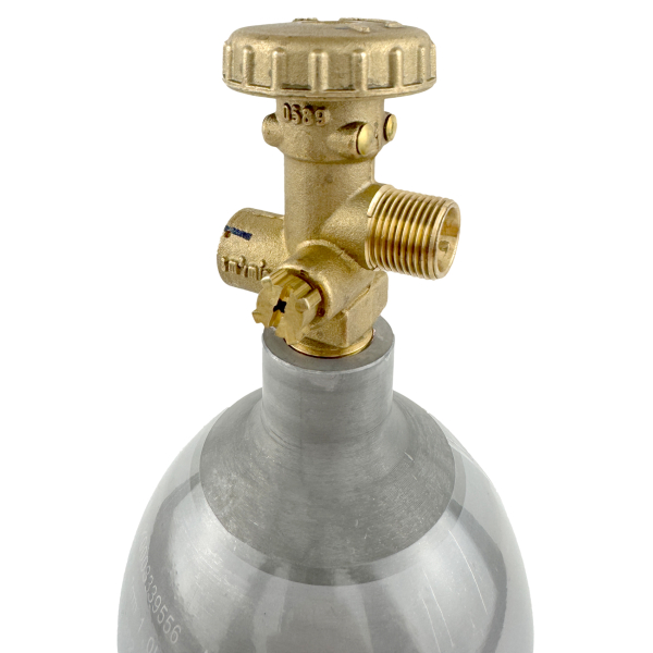 Aktionsset befüllbare Aluminium Propanflasche Profill 0.5 + Umfüllschlauch + Schnellkupplungen Gardinger