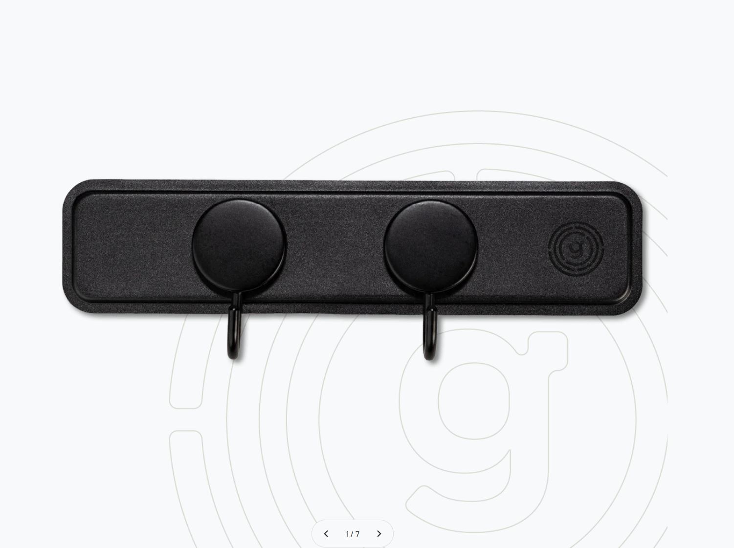 Gelmags Hold On coat rack including black Flexigel strip