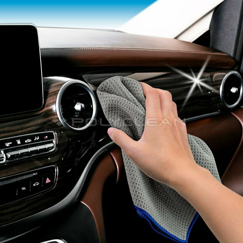 Microfibre waffle cloth for glass and smooth surfaces Microfibre waffle cloth for glass and smooth surfaces