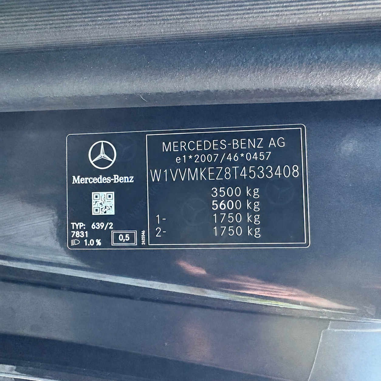 Auflastung Mercedes Marco Polo / V-Klasse 447 auf 3500 kg Gesamtgewicht